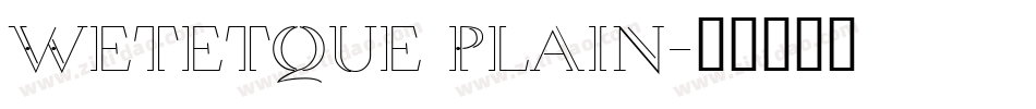 Wetetque Plain字体转换